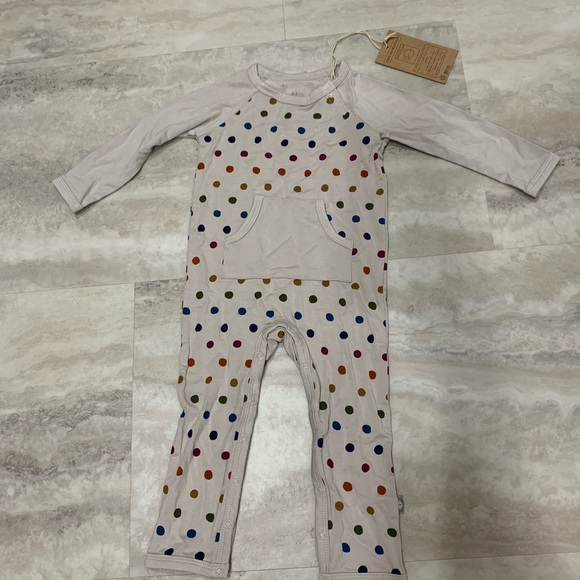 Kyte Baby - Longall in Oat Polka Dot - Picture 4 of 4